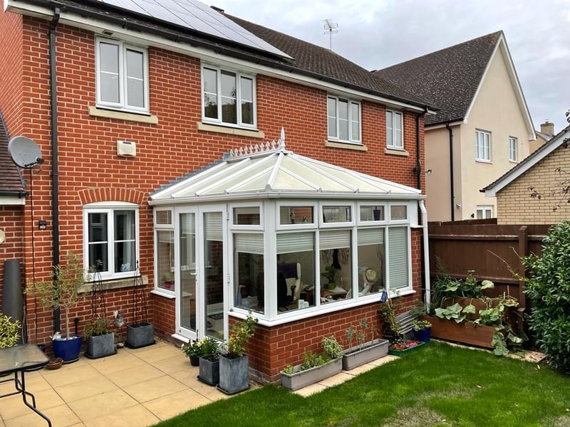 Conservatory before having a Guardian Warm Roof transformation in Caldecote,Cambridgeshire