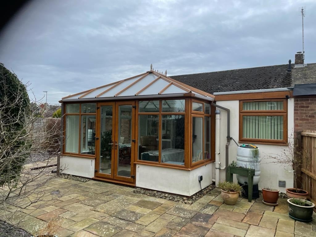 Conservatory in Cambs before a Guardian Warm Roof Transformation
