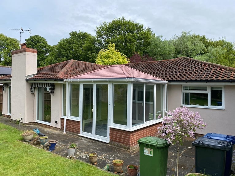 Transformed conservatory with a solid roof