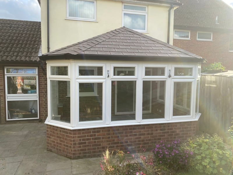Conservatory after transforming its roof to a Guardian Warm Roof
