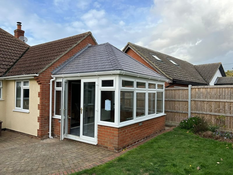 Hawcroft family tranformed conservatory with a solid, insulated roof