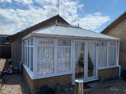 Conservatory before transformation with a Guardian Warm Roof in Haverhill, Suffolk