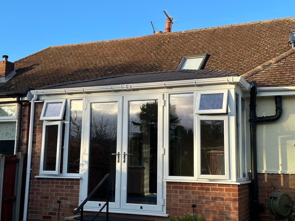 The Reader family conservatory after its consrvatory roof replacement