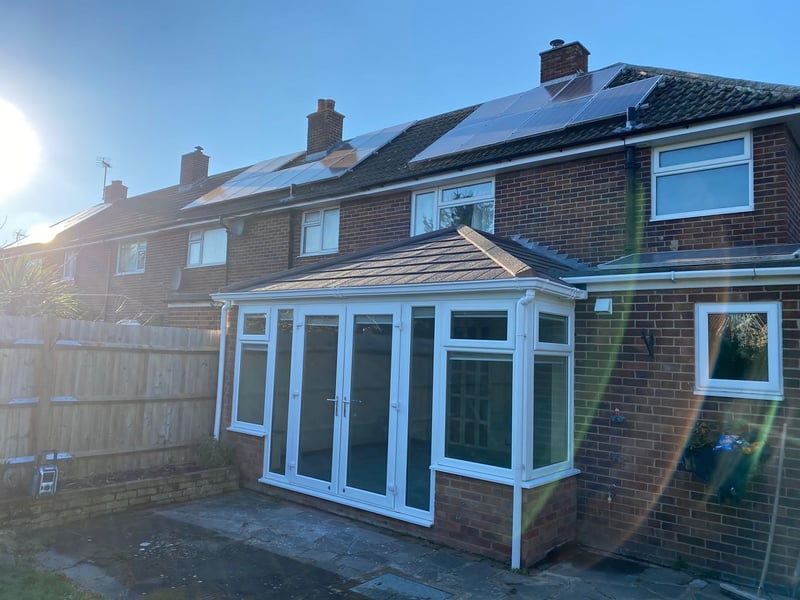 Conservatory after having a tiled conservatory roof conversion
