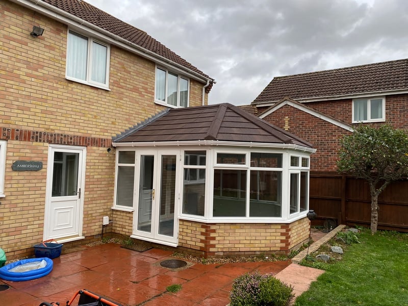 Converted conservatory with a solid, insulated roof installed 