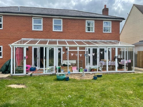 Conservatory in Essex before a Guardian Warm Roof transformation