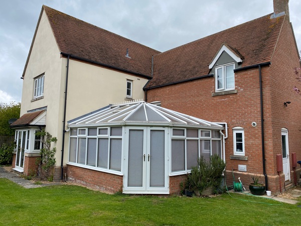 Conservatory in Cambs before a Guardian Warm Roof Replacement