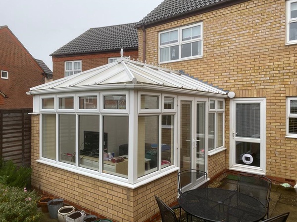 Conservatory before a transformation with a Guardian Warm Roof in Herts