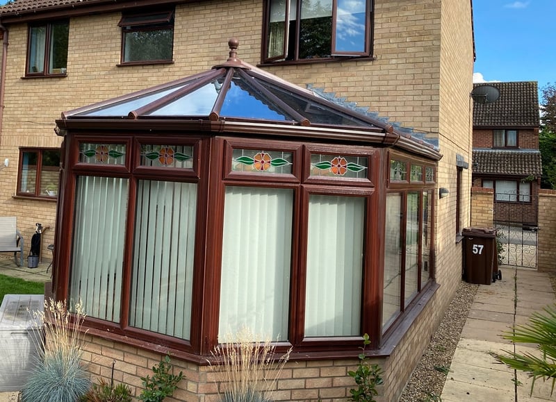 Conservatory before a Tiled Conservatory Roof transformation