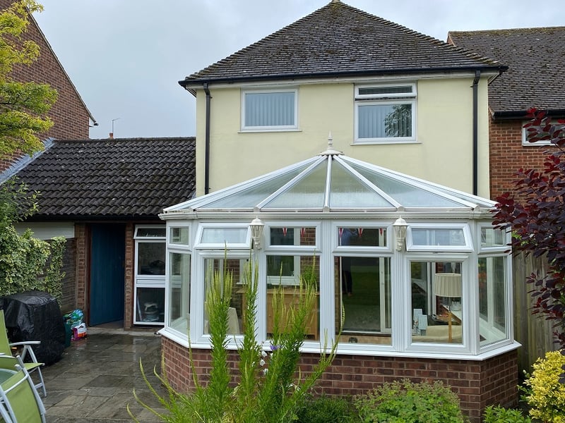 Conservatory before transforming its roof to a Guardian Warm Roof