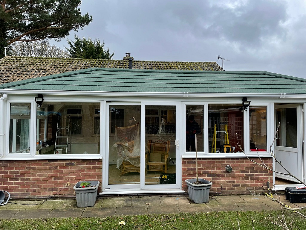 Insulated conservatory Roof in Dersingham